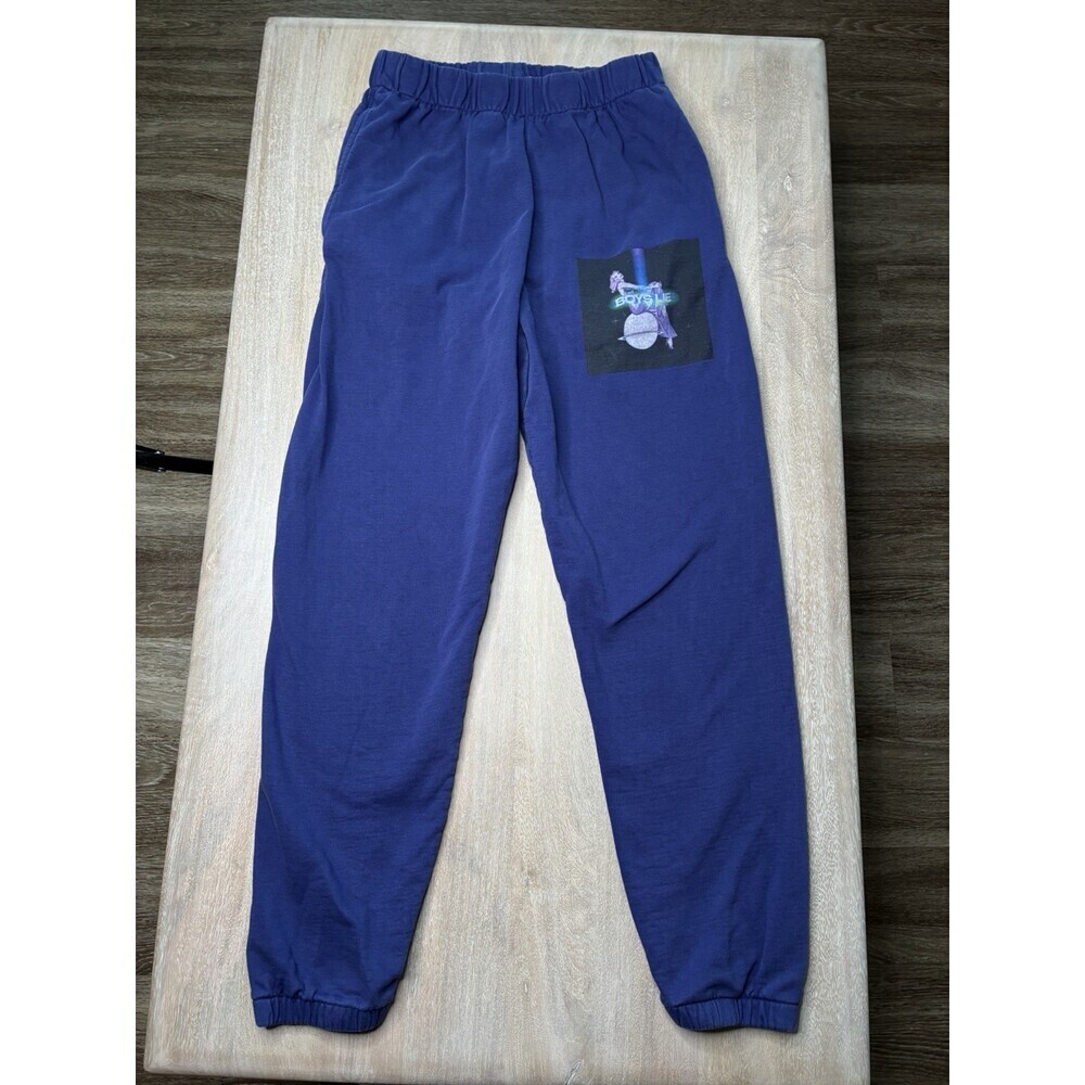 Boys Lie Dark Blue Jogger Sweatpants Size Small